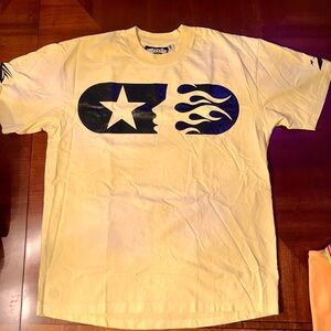 Men’s Yellow HellStar TShirt
Size: Large 
Worn Once